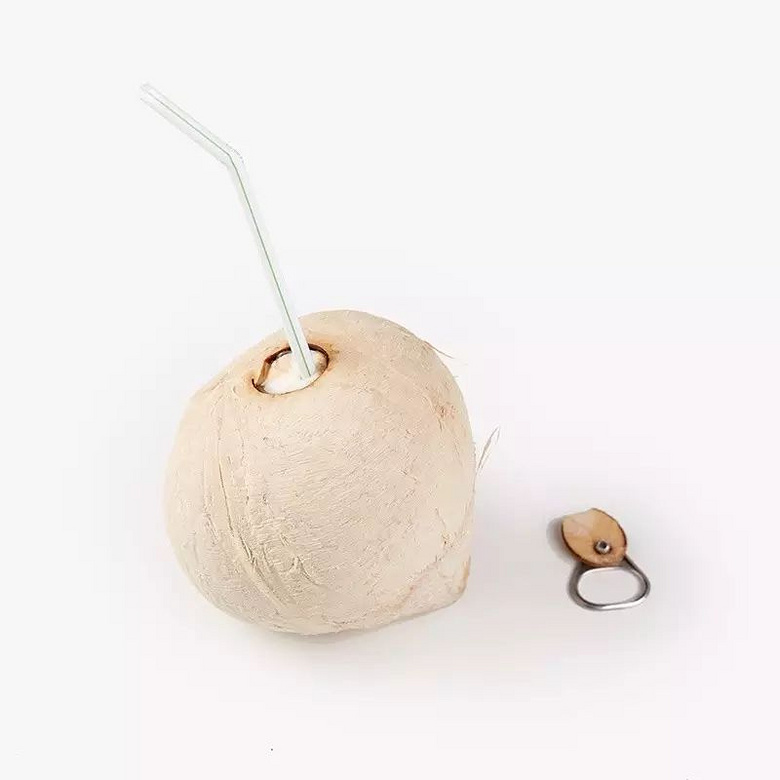 活久见像易拉罐一样的椰子拉开拉环就能喝