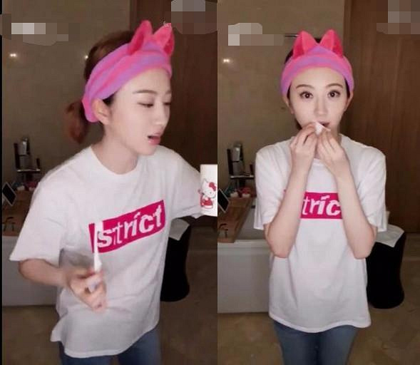 景甜视频教学正确刷牙方法 无意间暴露其豪华