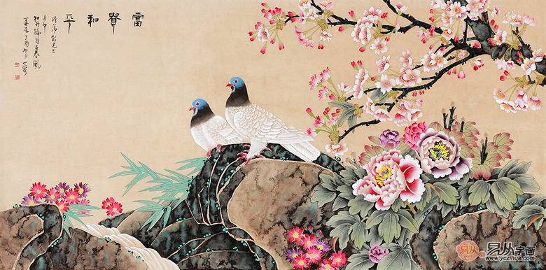 夫妻卧室要挂什么画好,卧室床头宜挂什么画