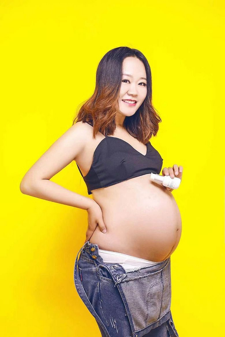 晒晒大肚子照