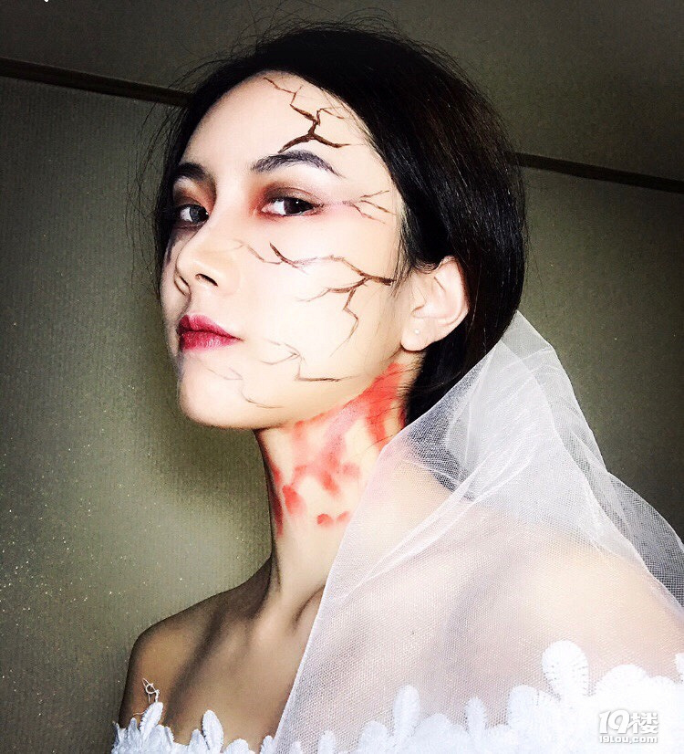 万圣节就要到了鬼新娘妆撸起来