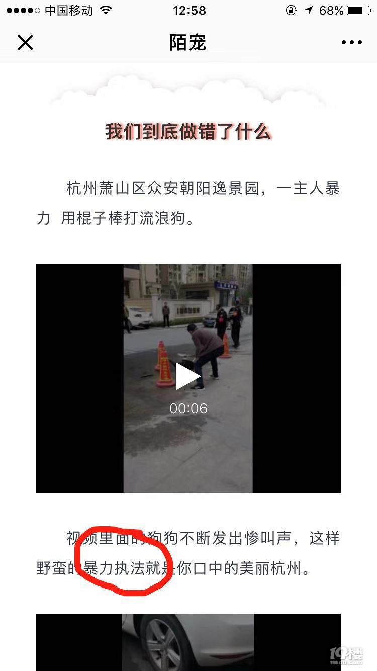别乱传了!昨天萧山打狗的不是在执法,也不是城管!