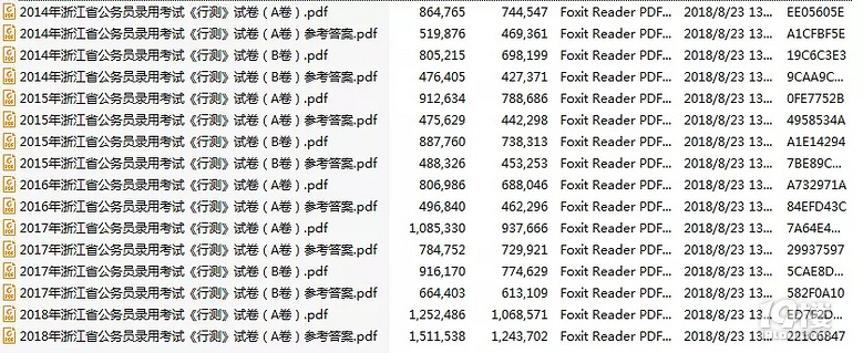 2019年公务员备考资料