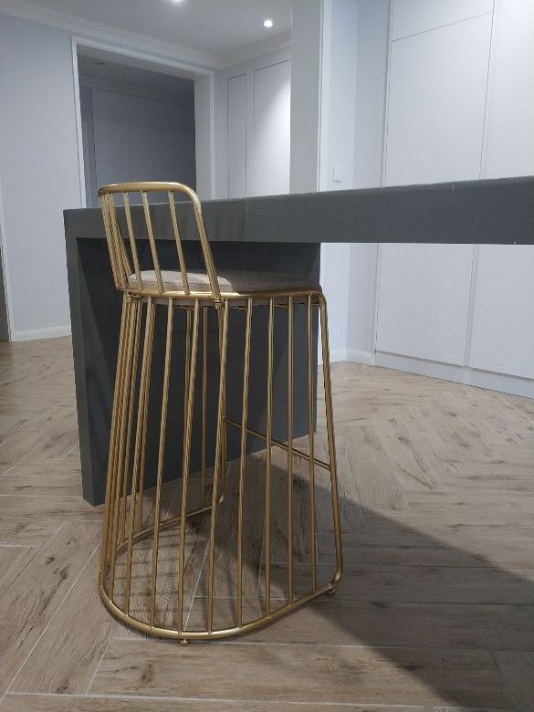 75cm金色高脚餐椅X2转让