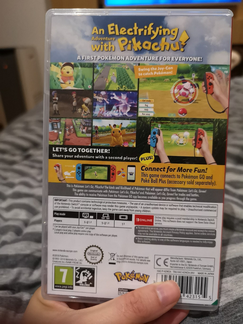 Switch精灵宝可梦盒装游戏卡标准版(皮卡丘)4