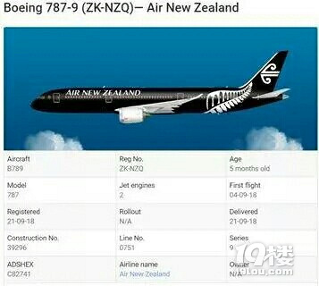飞往上海的新西兰航班在飞行4个多小时后返