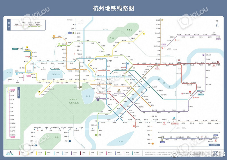 杭州地铁路线图-口水话题-杭州19楼