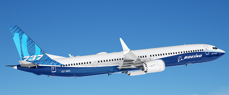 2017年,波音向国航交付了首架737 max客机.