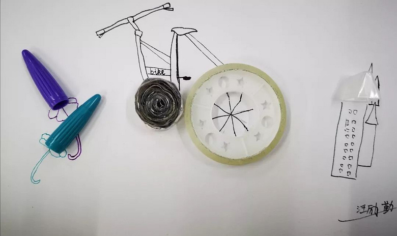 杭州一学校惊现“灵魂画手”，胶带、橡皮、笔帽…都能用来作画