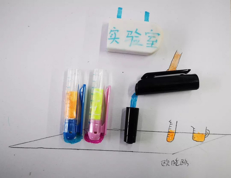 杭州一学校惊现“灵魂画手”，胶带、橡皮、笔帽…都能用来作画