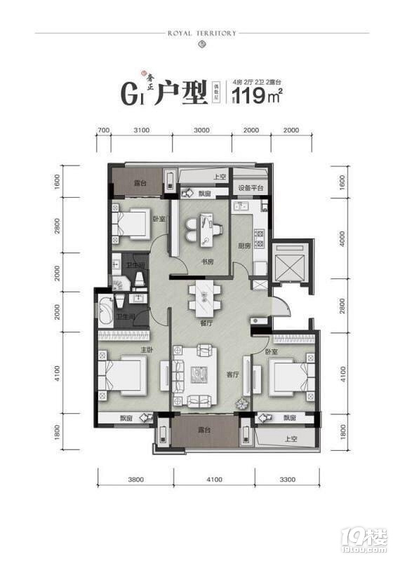 个人出租余杭区富力十号院4室2厅2卫 豪华装修 拎包入住