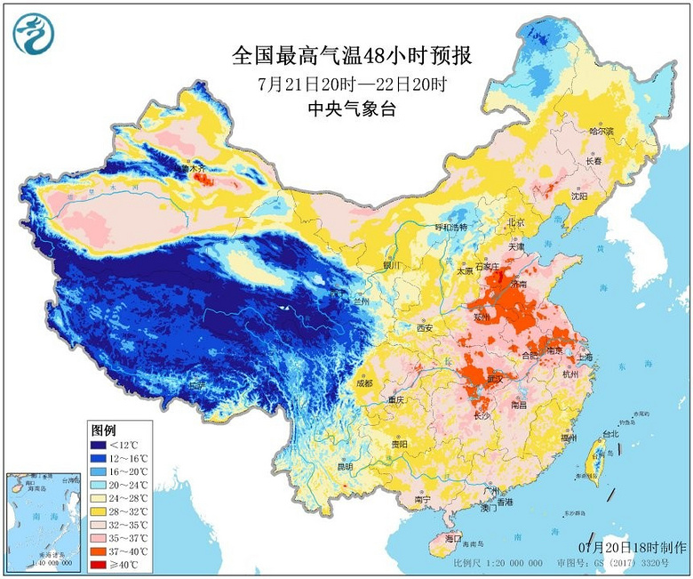 武汉的气温迅速升至 35℃以上