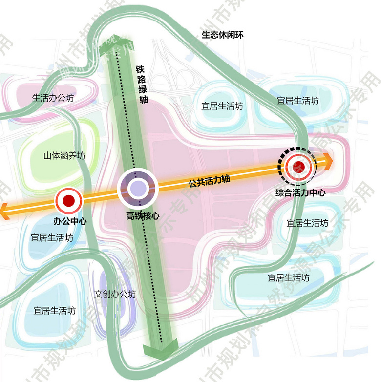 南站新城来了!核心区规划首次曝光,未来要变成这样