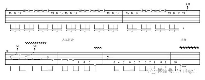 一鸣吉他教学 - 高温派对 尾奏 CD版 曲谱 伴