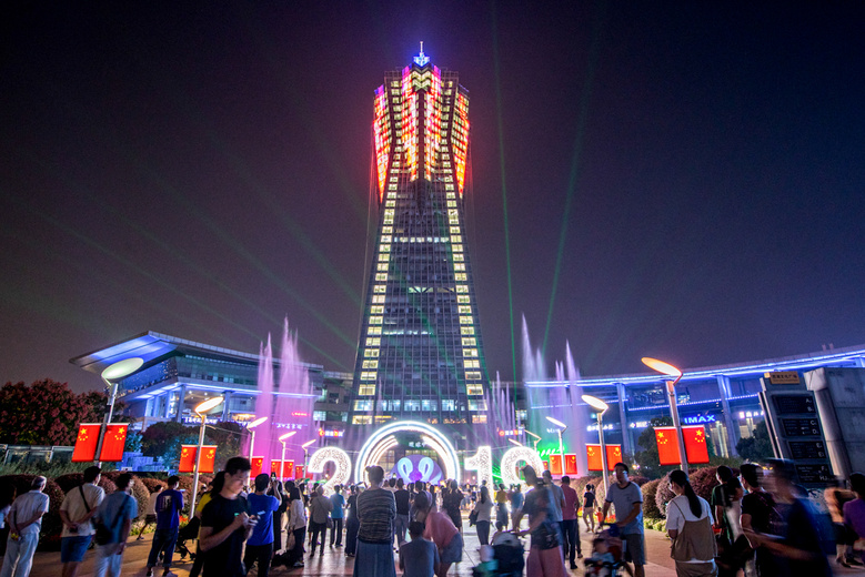 西湖文化广场夜景升级 2019.09.29-风景照-19摄区-杭州19楼