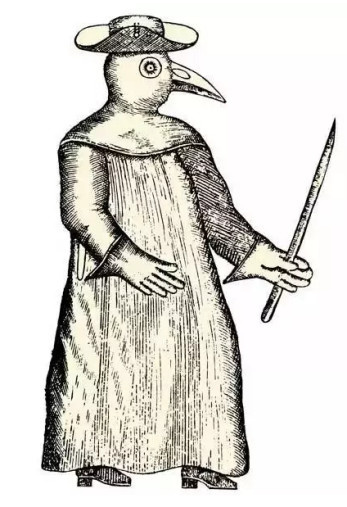 上个世纪之前特别是中世纪欧美的医生穿成噶个样子走街串巷去看病.