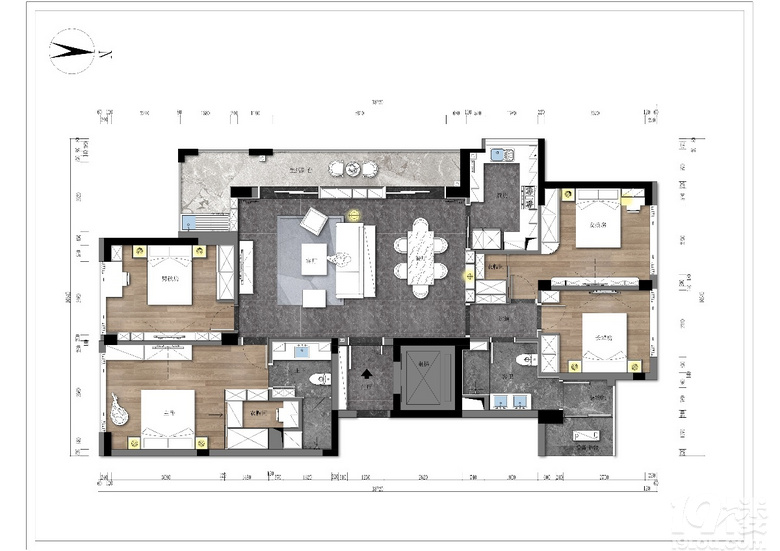 【圣都装饰】—【美式轻奢】——田园牧歌麓云苑156方