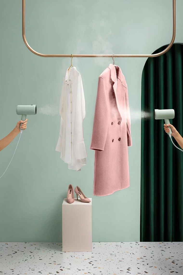 衣服皱巴巴,丑啊!黑科技挂烫机,1遍成型,熨平你的365件衣