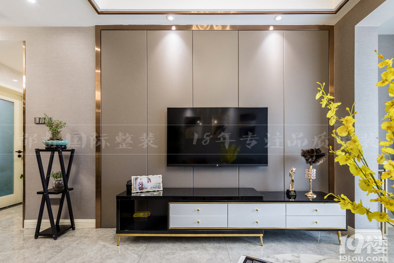 【都都装饰精品案例】玉兰花园 轻奢风格120㎡