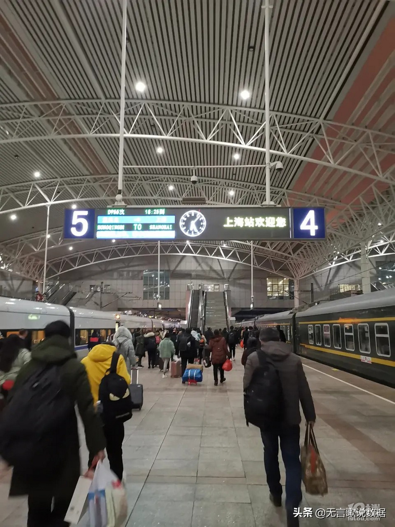 2月7日从合肥南站到上海站,一路上是这样的.