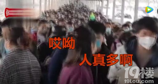 人人人人人,这个景区免了个票,游客挤到爆,动图看着就害怕……