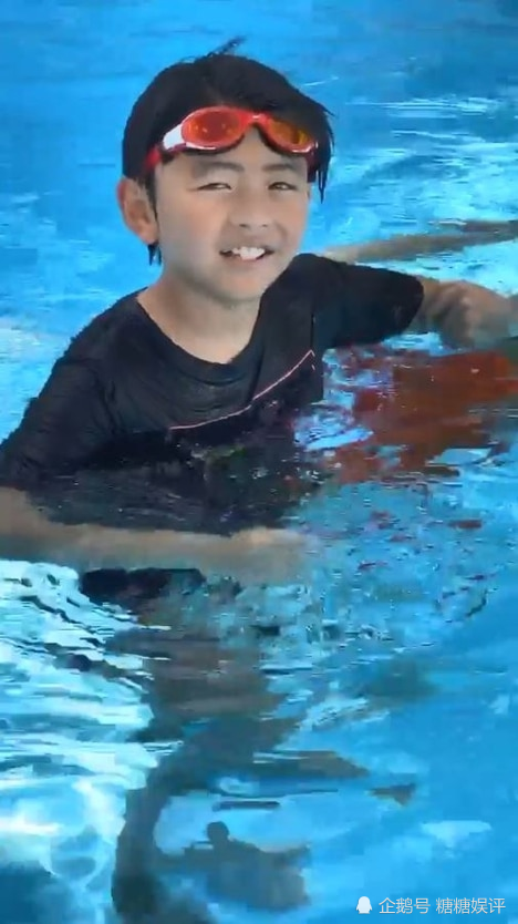 张柏芝带lucas与quintus游泳,两儿子越来越像谢霆锋