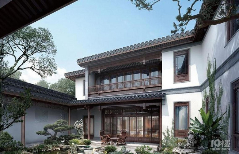 杭州富阳绿城中式别墅图片