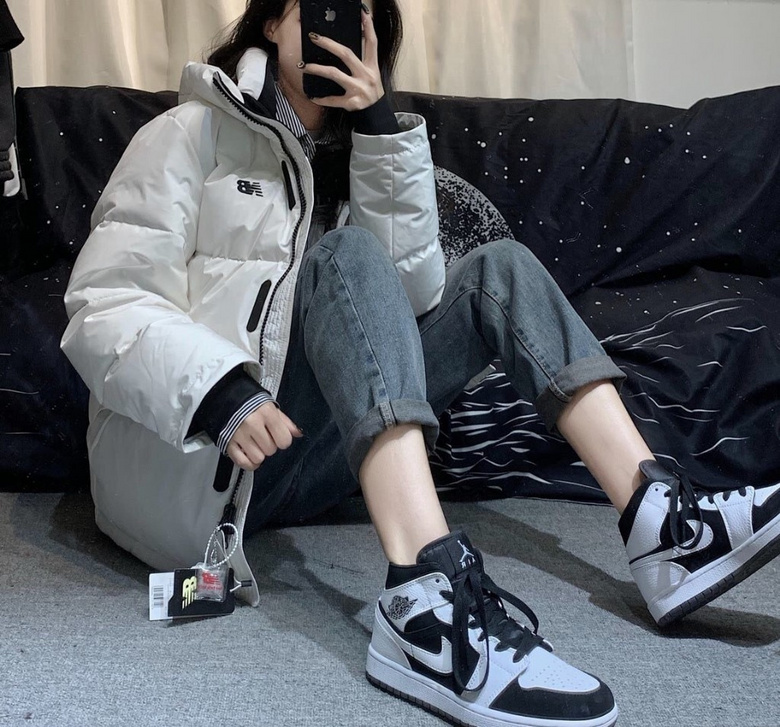 nb新百伦羽绒服aj黑白熊猫