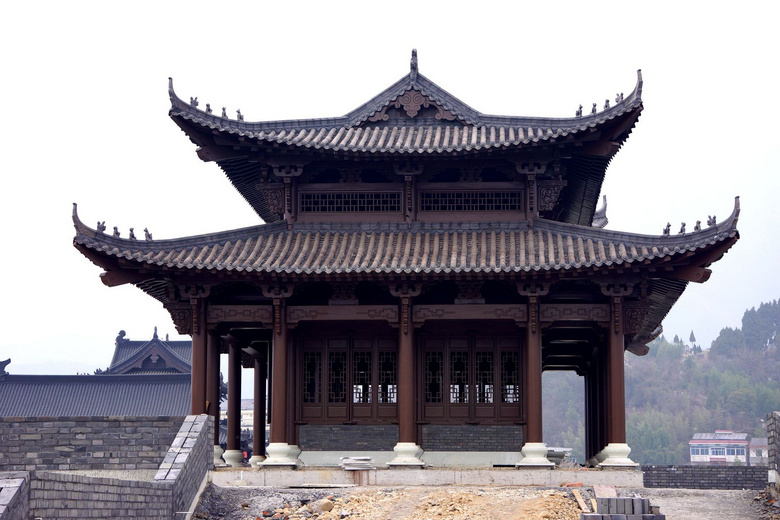 梅城的《龙山书院》即将完工