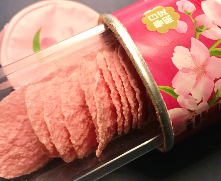 樱花米酿薯片