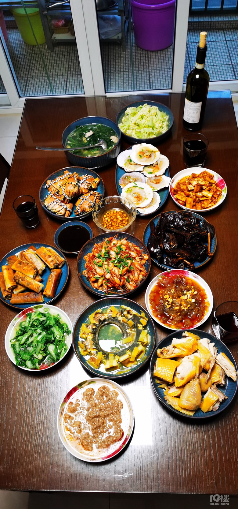 晒年夜饭啦,小姨娘家的豪华盛宴(o^^o) 年夜饭不求吃的菜