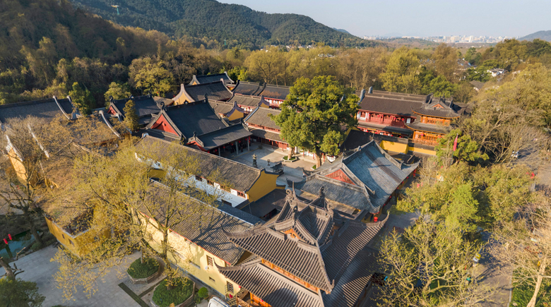 下天竺(法镜寺)建筑360度全景