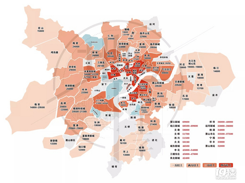 带你了解杭州各区域房价-购房俱乐部-杭州19楼