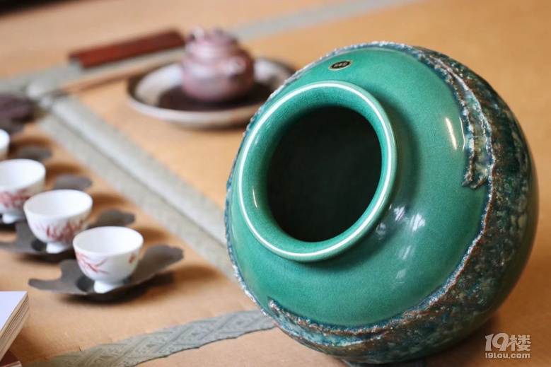 伊贺之路 | 信乐烧 古陶柴烧花瓶.三彩作, 全品原箱,堆