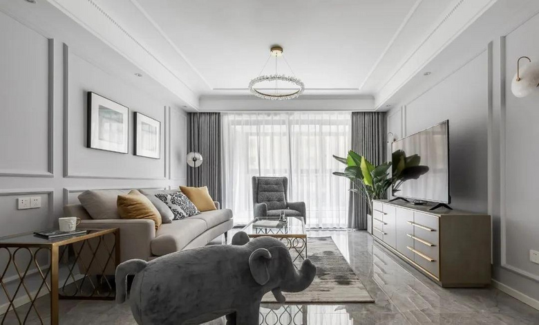 【作品赏析】——117平现代三居,搭配丰富的软装,柔和恬静~