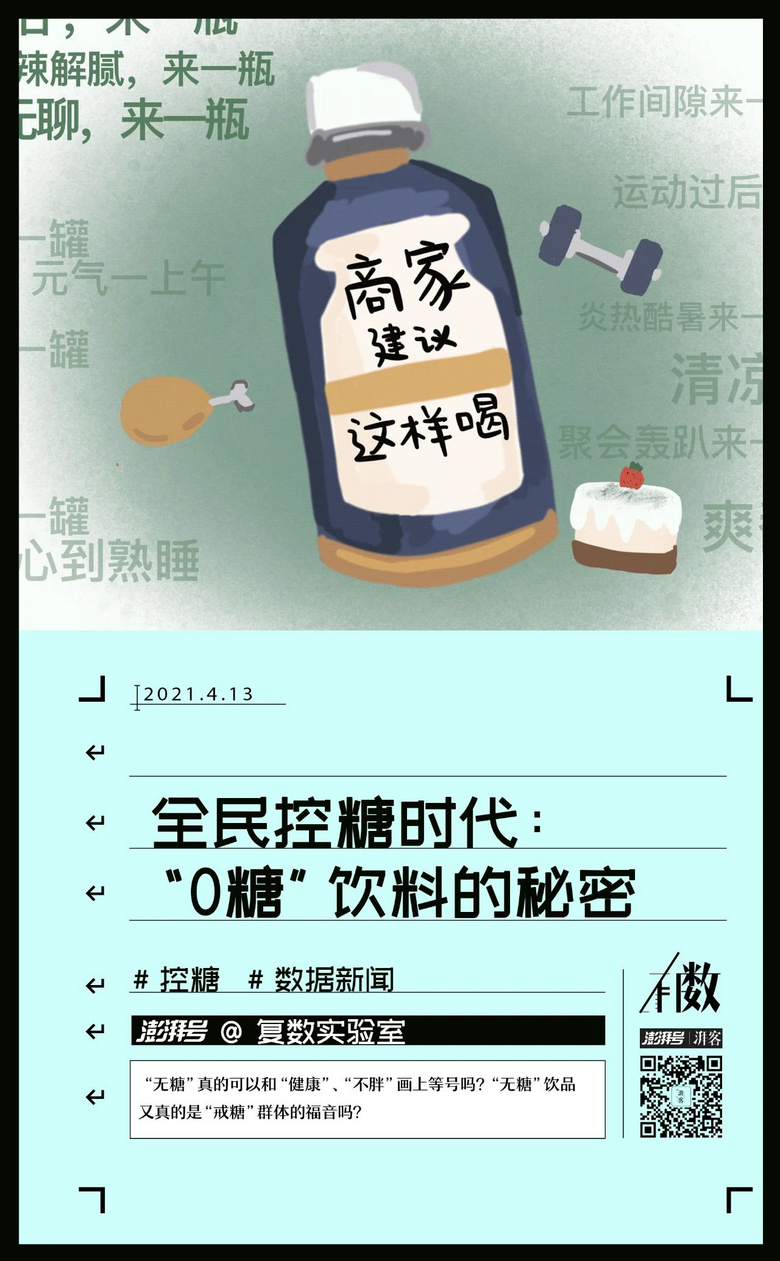 0糖、0蔗糖、代糖:看“糖衣炮弹”下的真相有数