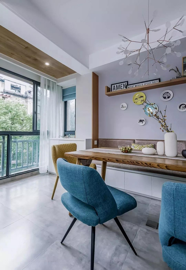 【作品赏析】——120平装修,将书房设计在过道上,是第一次见!