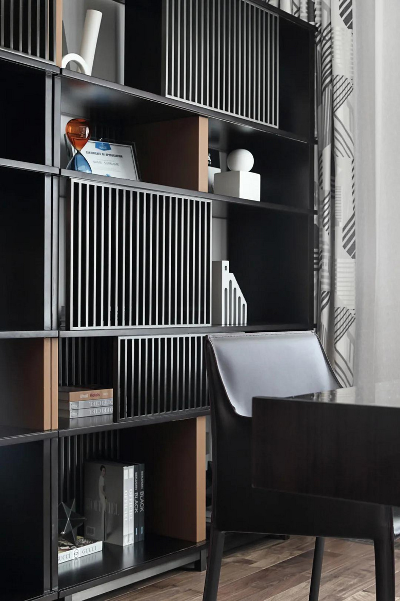 【作品赏析】——199㎡现代复式,氛围优雅华丽,稳重低奢的气质