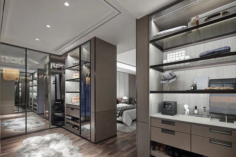 【作品赏析】——199㎡现代复式,氛围优雅华丽,稳重低奢的气质