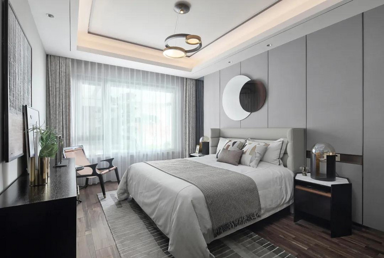 【作品赏析】——199㎡现代复式,氛围优雅华丽,稳重低奢的气质