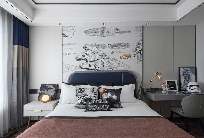 【作品赏析】——199㎡现代复式,氛围优雅华丽,稳重低奢的气质