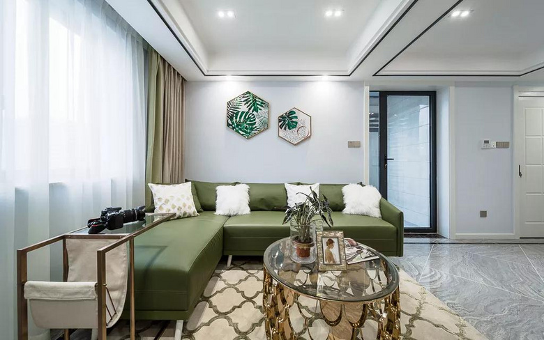 【作品赏析】——70平现代二居室,每个设计与搭配都好看!