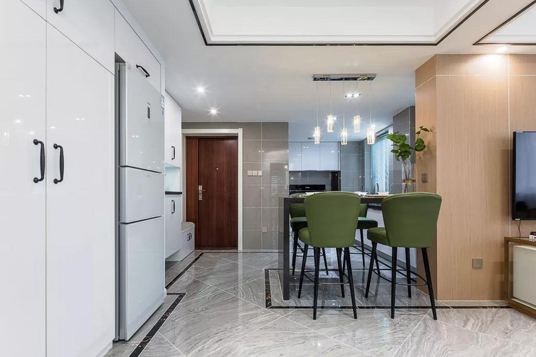 【作品赏析】——70平现代二居室,每个设计与搭配都好看!