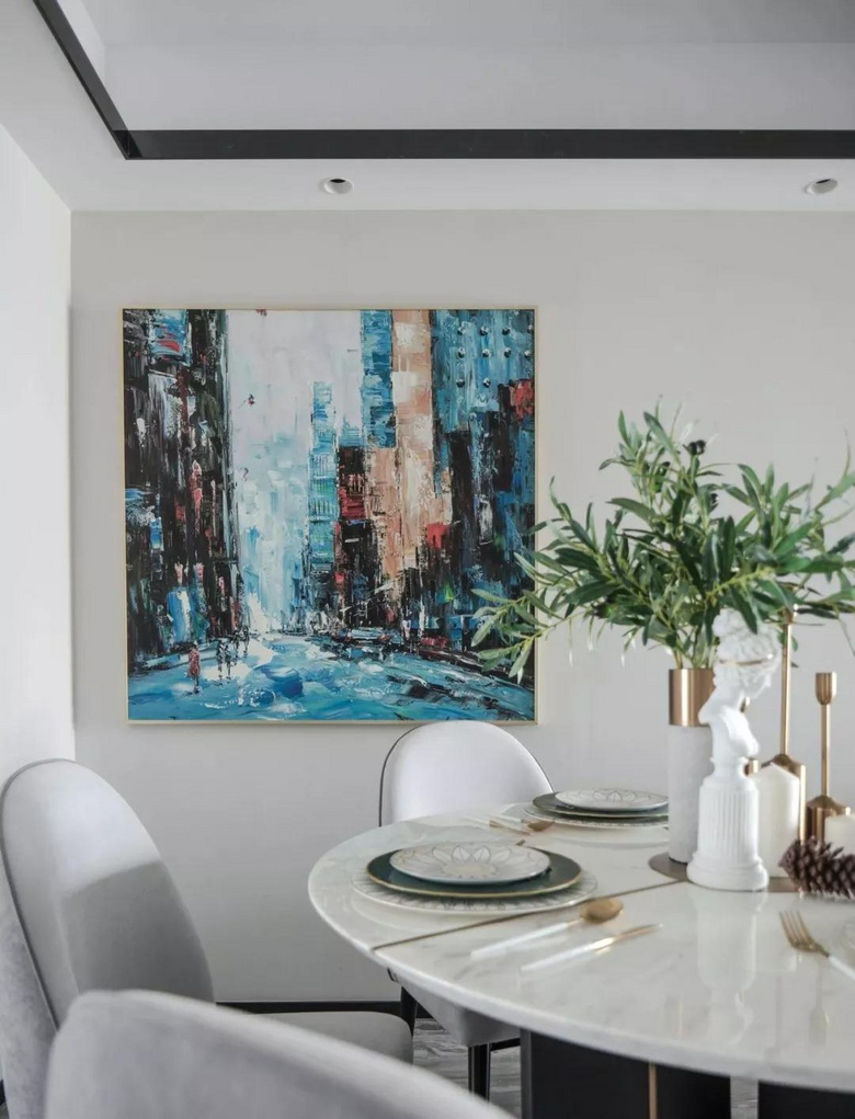 【作品赏析】——135平现代三居室,时尚精致有特色!