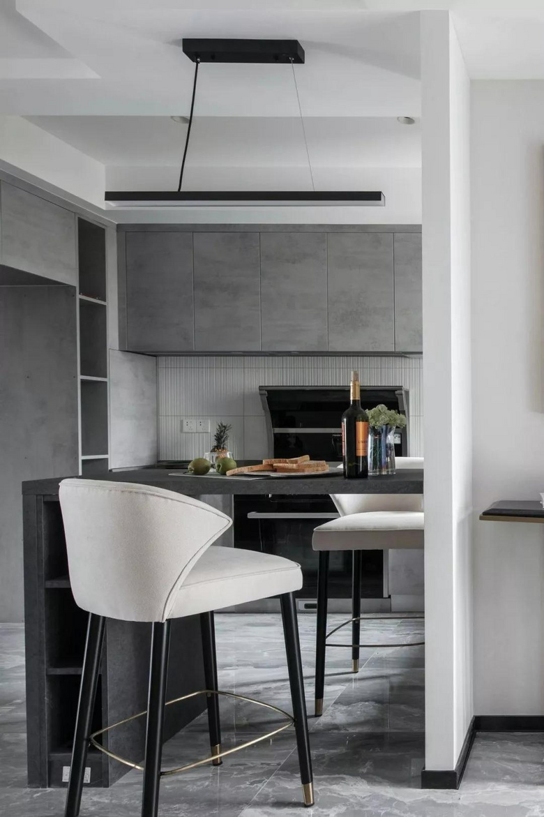 【作品赏析】——135平现代三居室,时尚精致有特色!