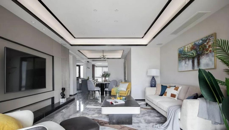 【作品赏析】——135平现代三居室,时尚精致有特色!