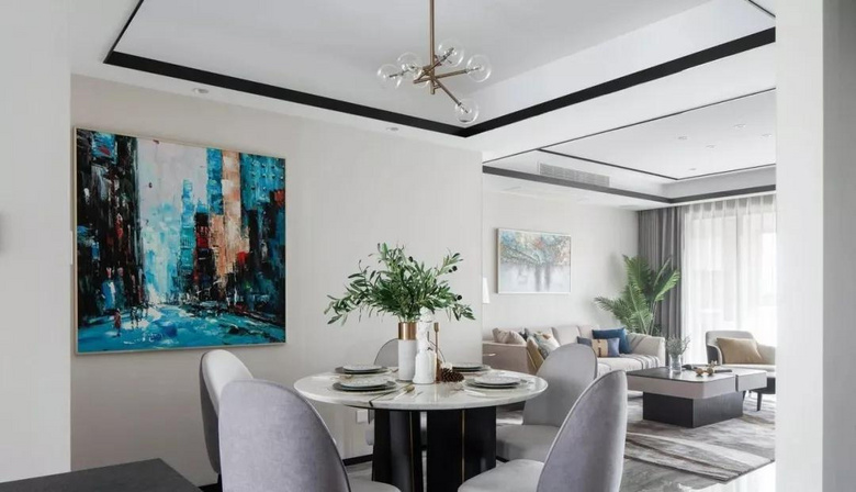 【作品赏析】——135平现代三居室,时尚精致有特色!