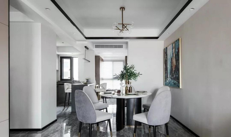 【作品赏析】——135平现代三居室,时尚精致有特色!