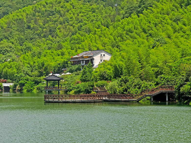 长兴顾渚水库风景图片图片