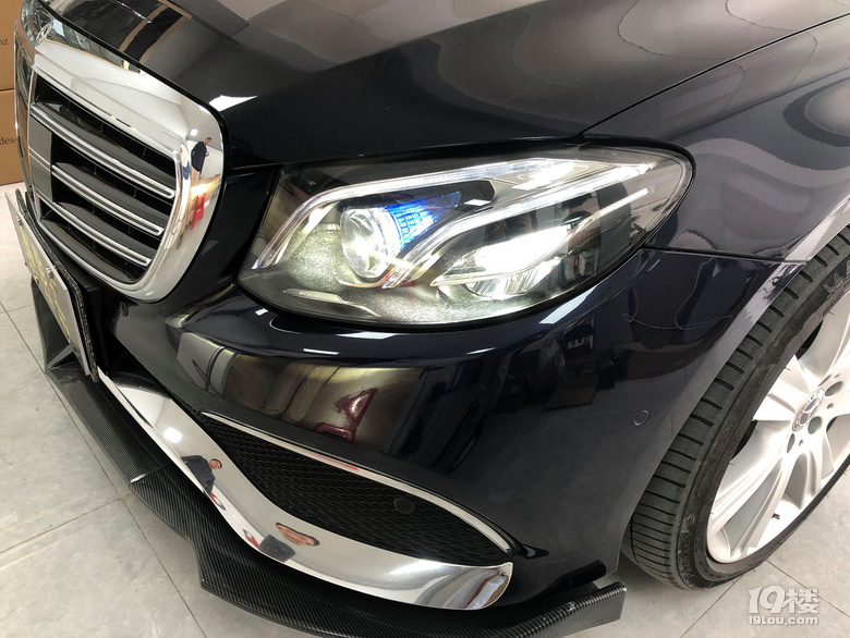 20款奔驰e级改装几何多光束led智能动态大灯实例效果分享